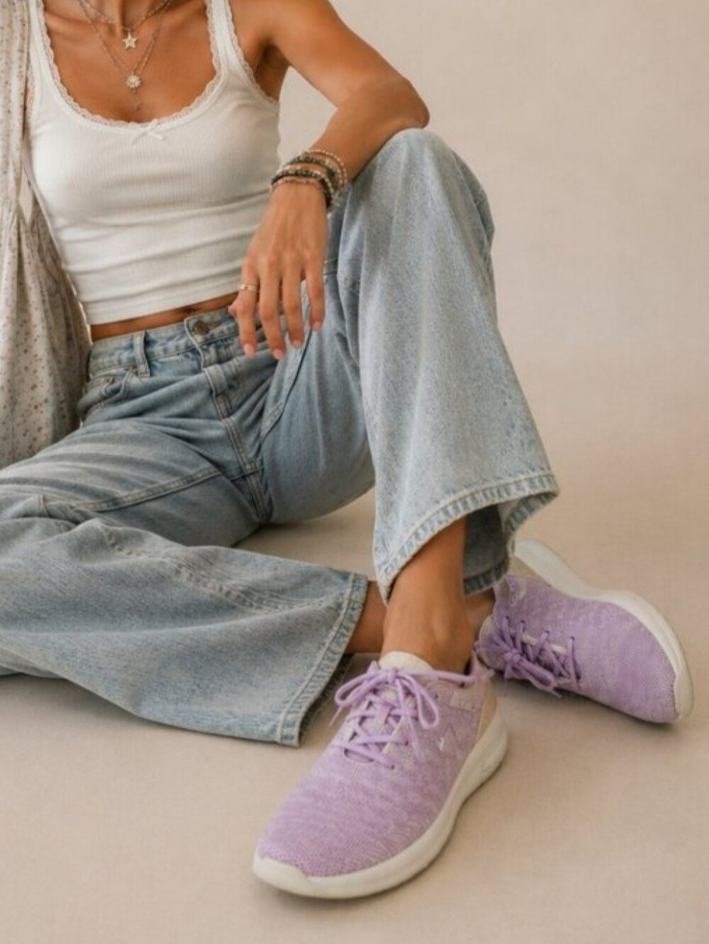 KIZIK MADRID ECO SNEAKERS IN LAVENDER.  WOMEN'S SZ 6. MEN'S SIZE 4.5.
